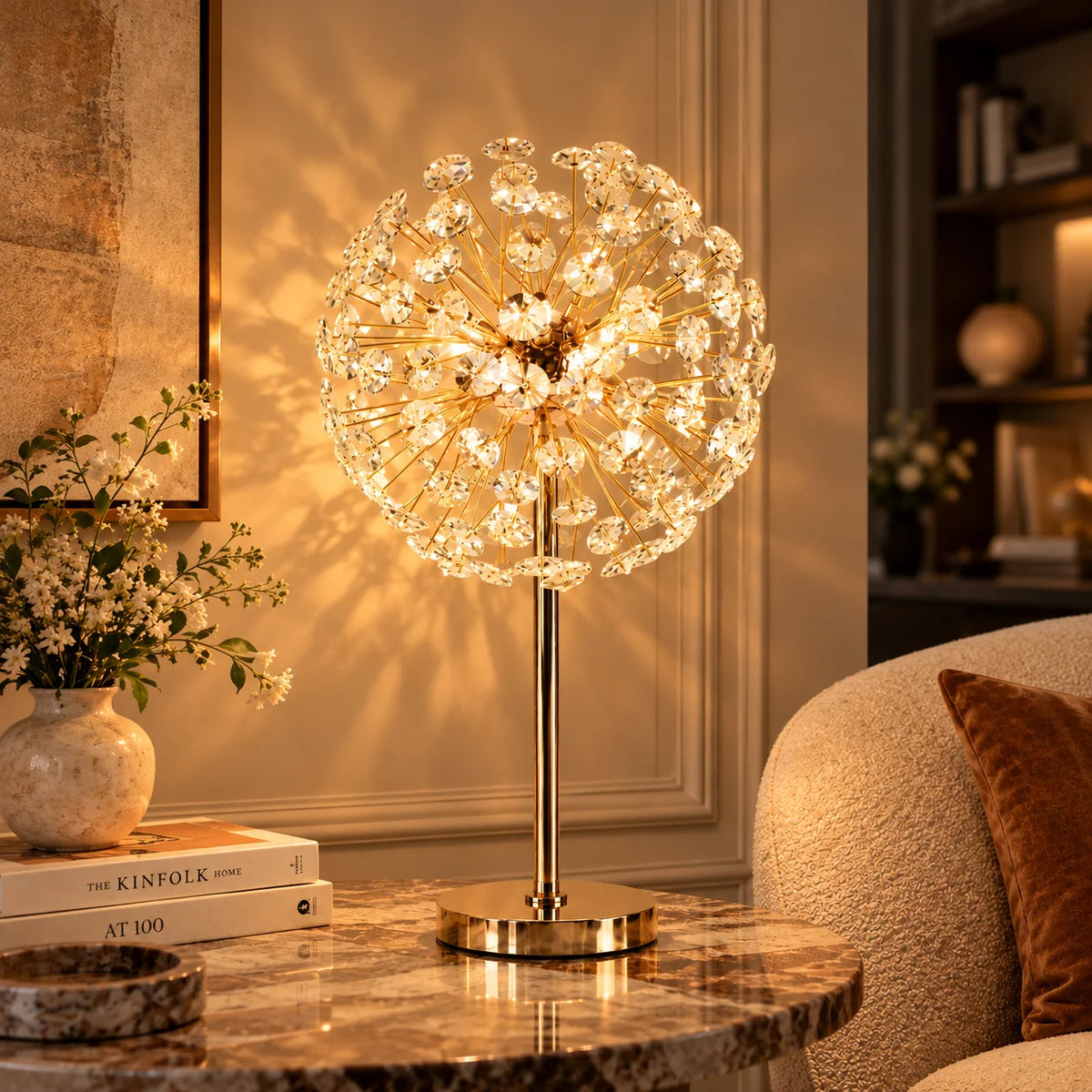 Arelith Crystal Dandelion Table Lamp 1