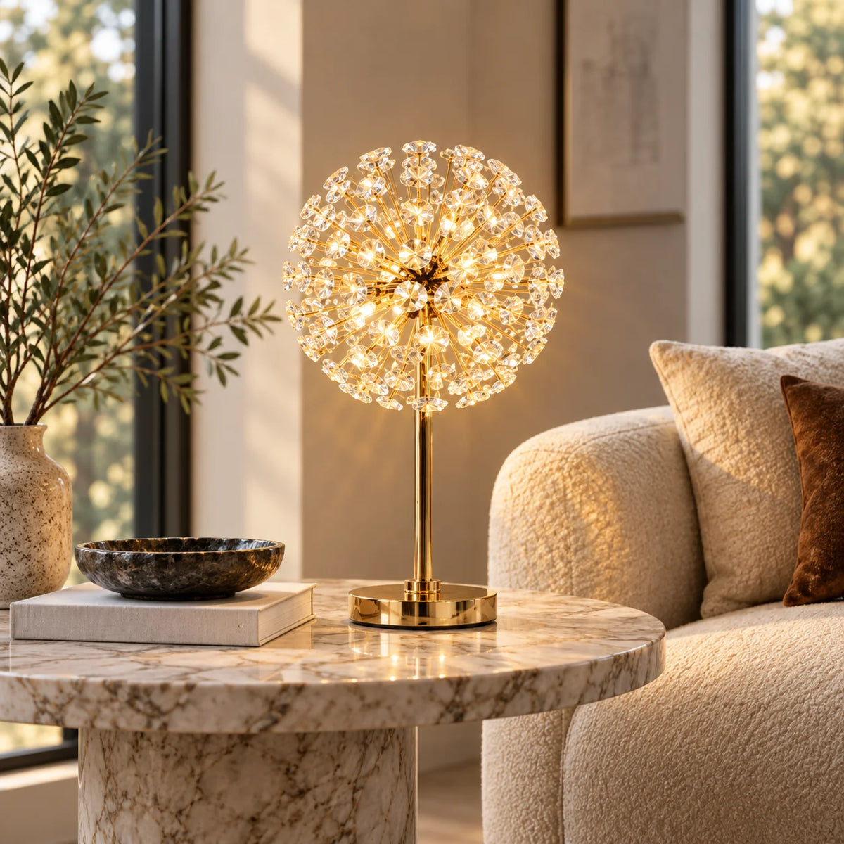 Arelith Crystal Dandelion Table Lamp 3