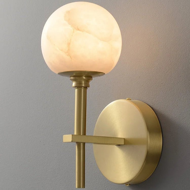 Aria Copper & Marble Wall Sconce 3