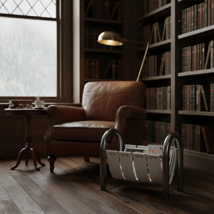 Arkos Leather Magazine Rack 2