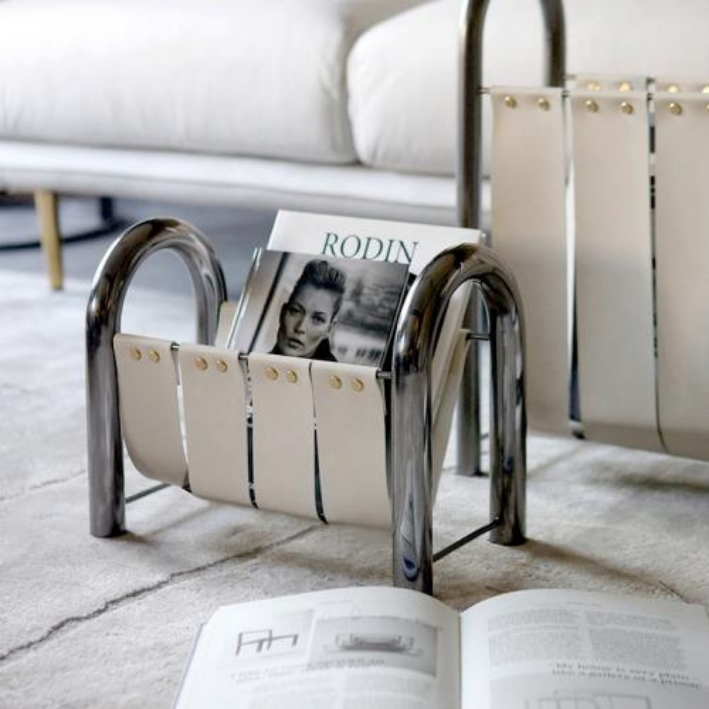 Arkos Leather Magazine Rack 5