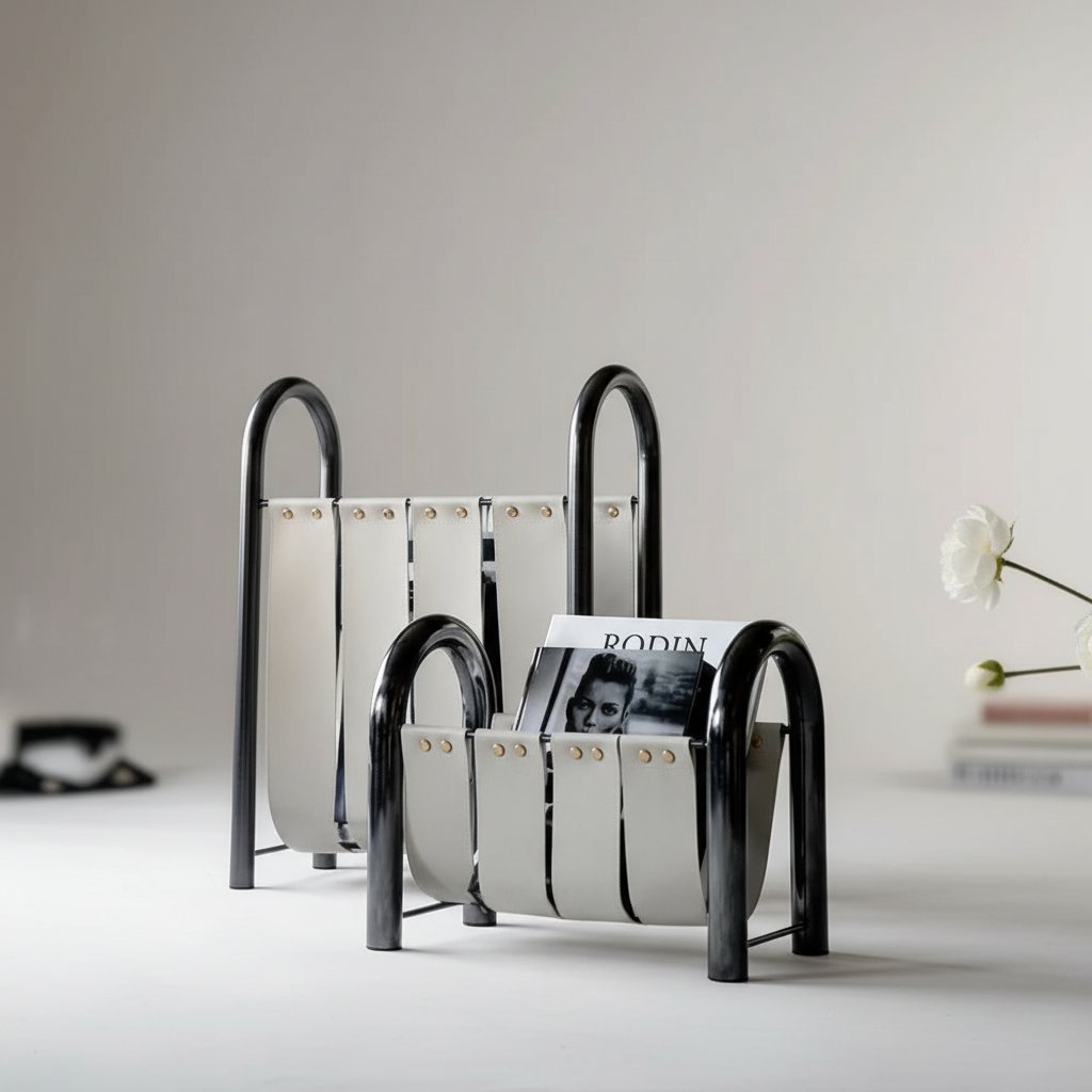 Arkos Leather Magazine Rack 6