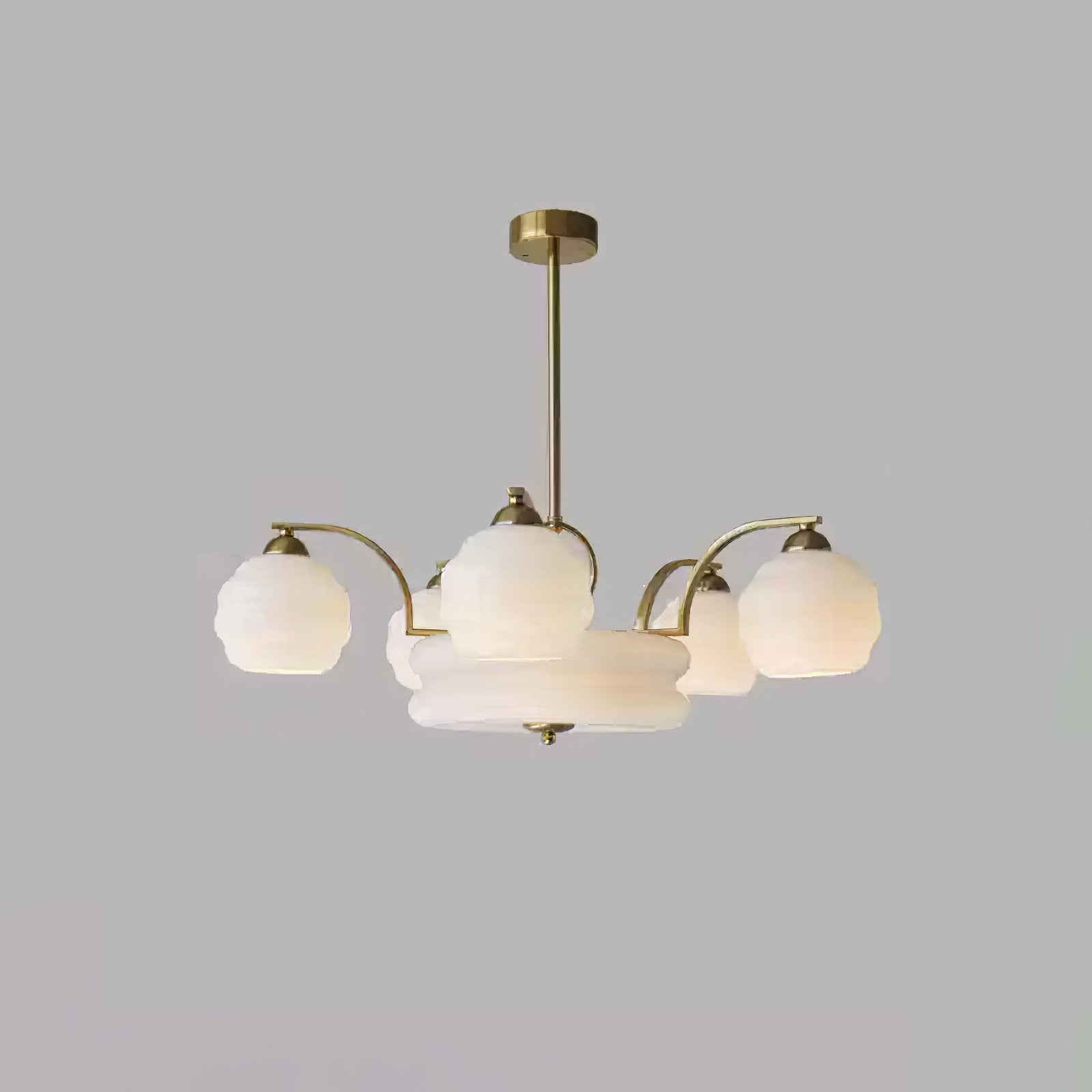 Art Deco Vintage Electrolier Chandelier 12