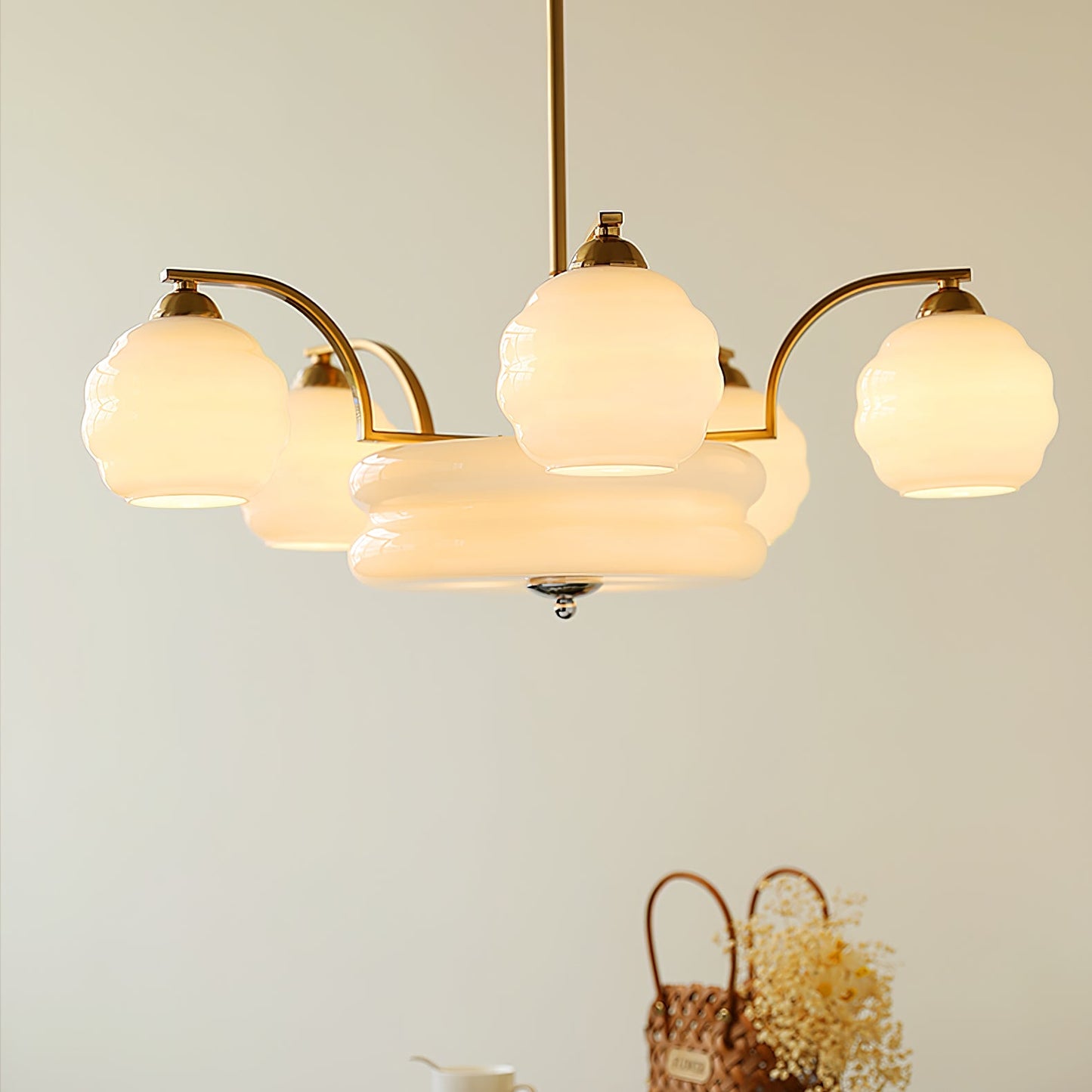 Art Deco Vintage Electrolier Chandelier 6