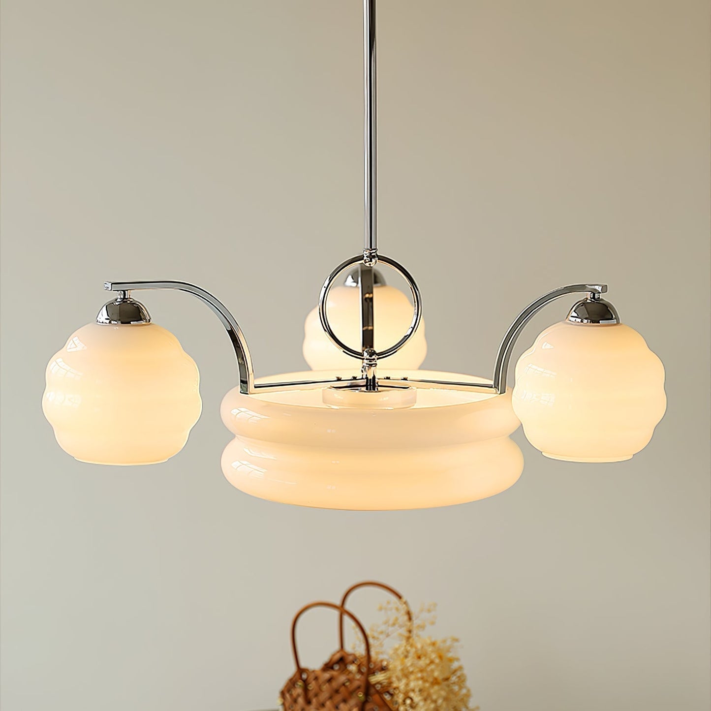 Art Deco Vintage Electrolier Chandelier 7
