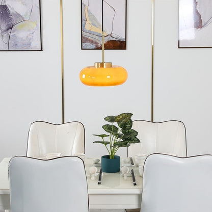Artistic Glass Pendant Light, Bread Shape 1