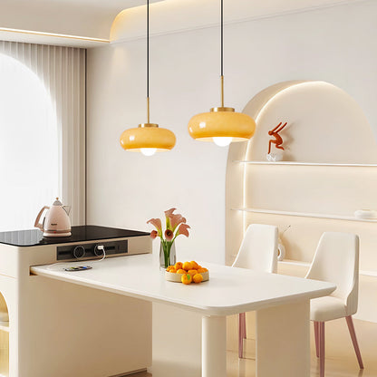 Artistic Glass Pendant Light, Bread Shape 4