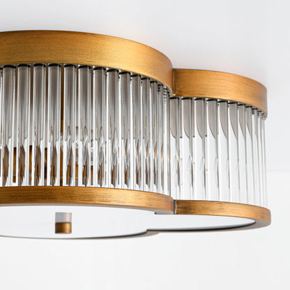 Arvola 4-Light Dimmable Transitional Unique Statement Flush Mount (15") 4