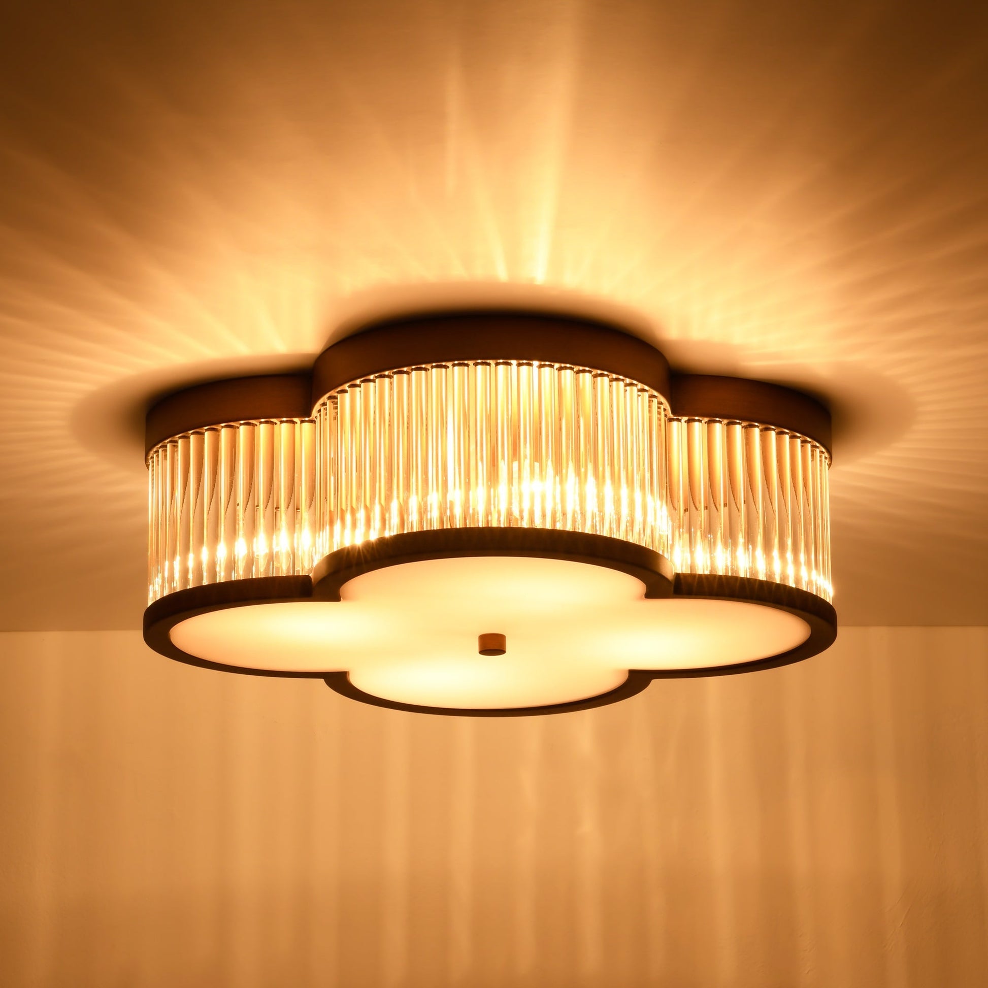 Arvola 4-Light Dimmable Transitional Unique Statement Flush Mount (15") 6
