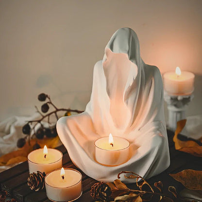 LuxRoyale Candle Holder Shrouded In Mystery With Vintage Arcane Charm