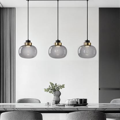 RoyaleGlow Ashton Glass Pendant Lights for Retro Elegance