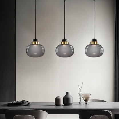 RoyaleGlow Ashton Glass Pendant Lights for Retro Elegance