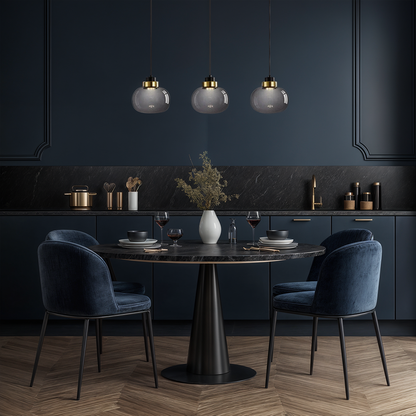 RoyaleGlow Ashton Glass Pendant Lights for Retro Elegance