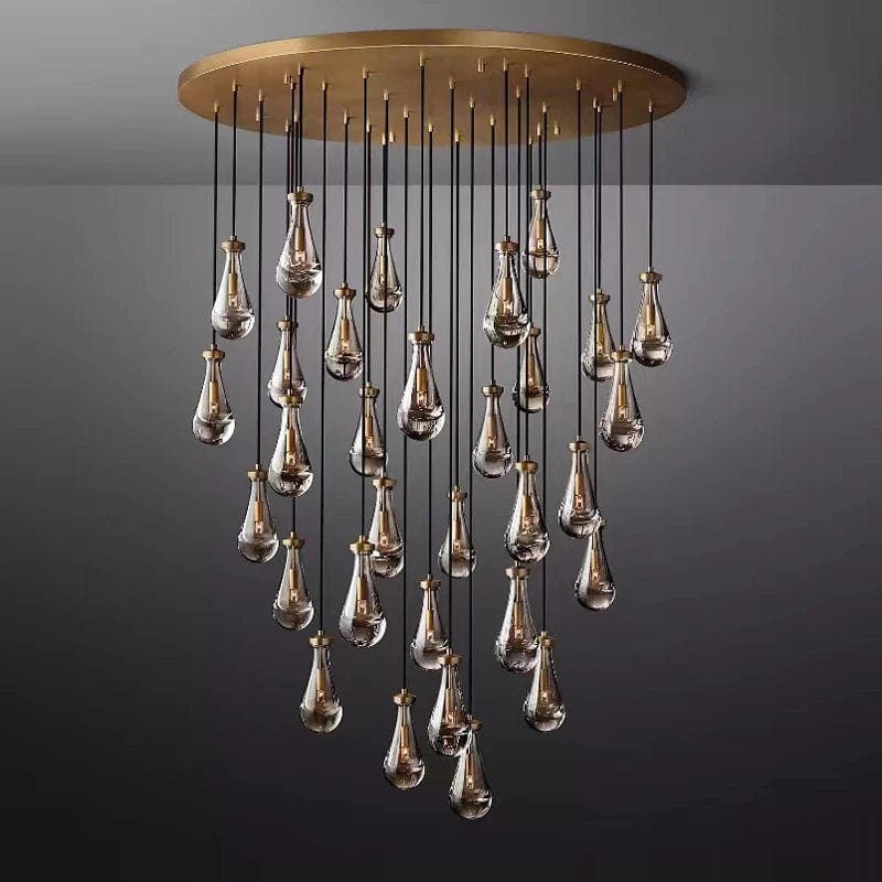 Aura Modern Copper Chandelier 0