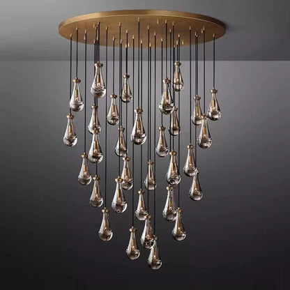 Aura Modern Copper Chandelier 0