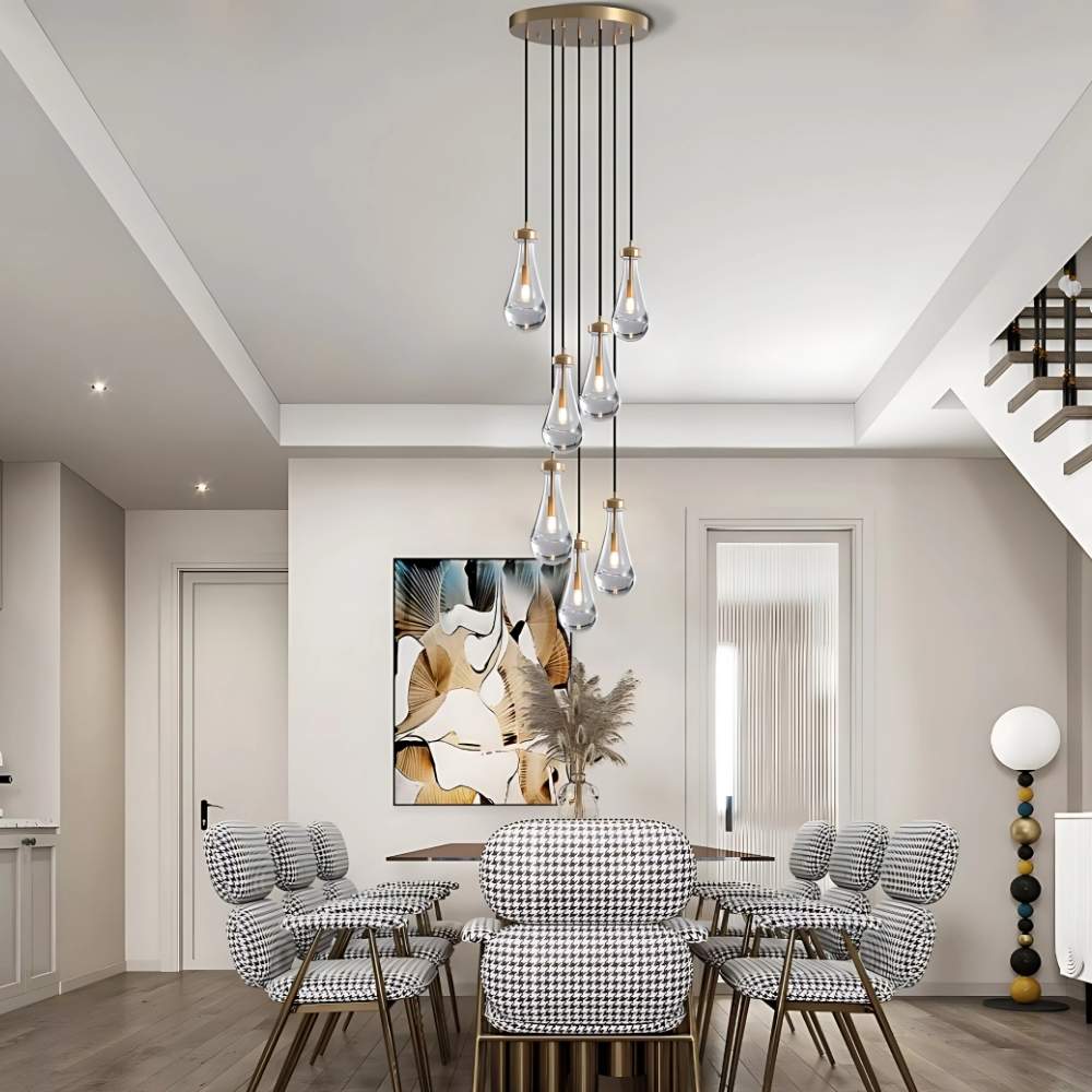 Aura Modern Copper Chandelier 2