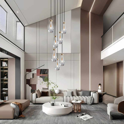Aura Modern Copper Chandelier 5