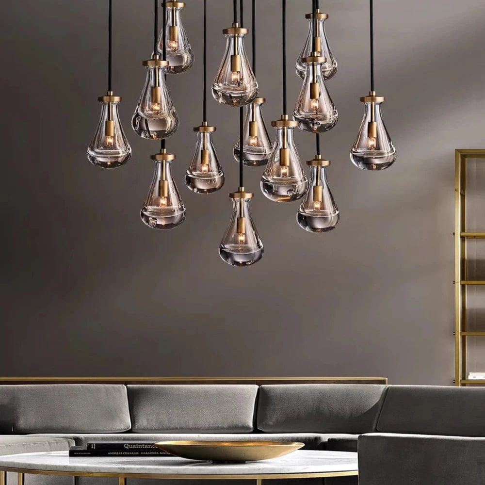 Aura Modern Copper Chandelier 6