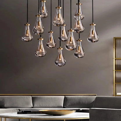 Aura Modern Copper Chandelier 6