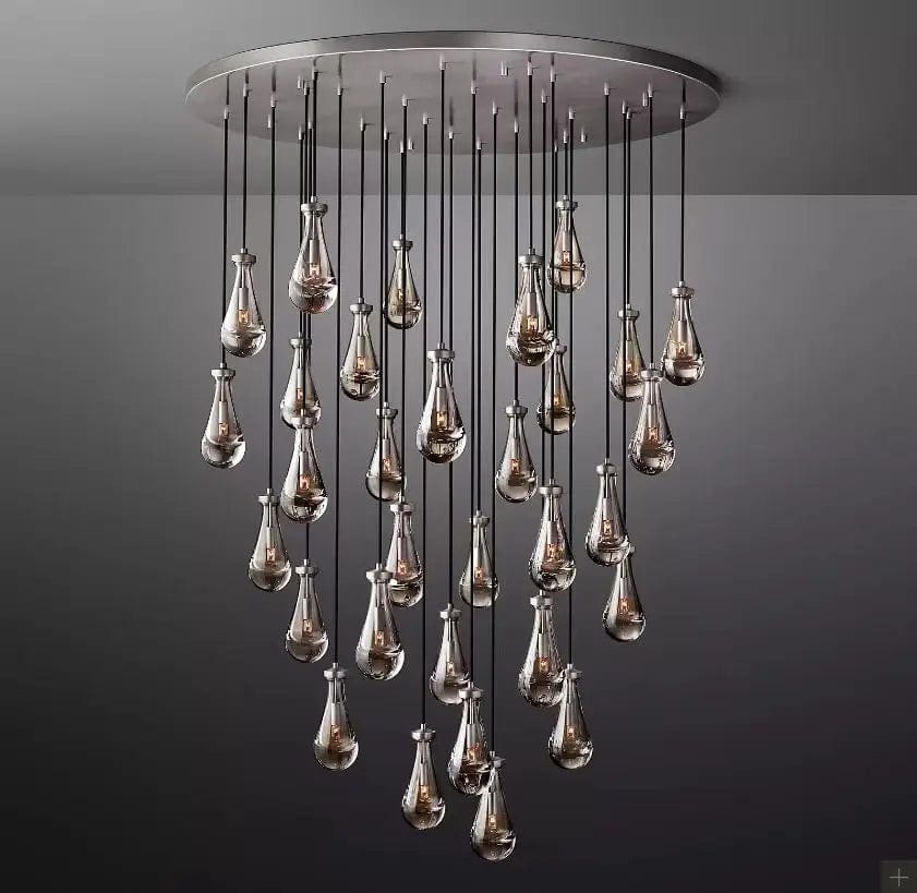 Aura Modern Copper Chandelier 8