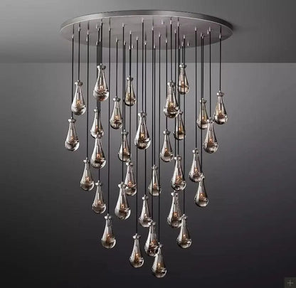 Aura Modern Copper Chandelier 8