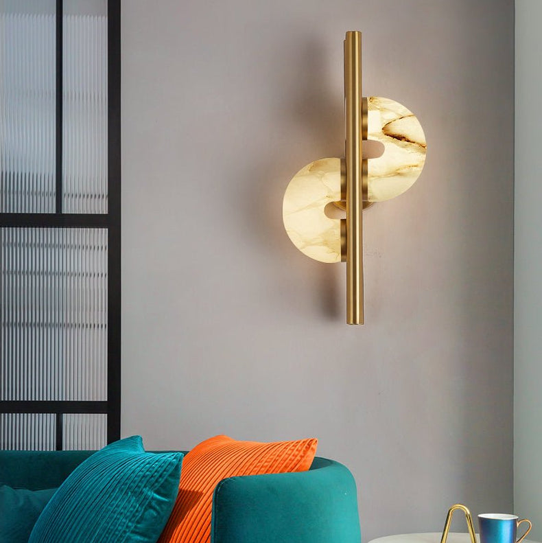 Aurelia Dual Disc Alabaster Sconce 3