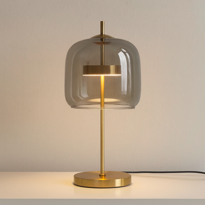Aurelia Stained Glass Table Lamp – Gold Iron Base