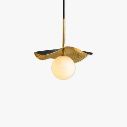 Avelune Leaf Alabaster Pendant Lamp 0