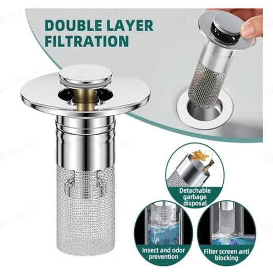 Luxora Stainless Steel Floor Drain Filter for Home Use