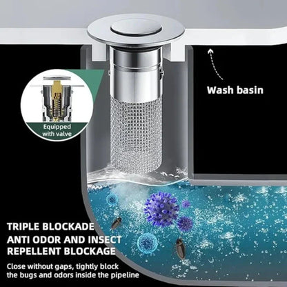 Luxora Stainless Steel Floor Drain Filter for Home Use
