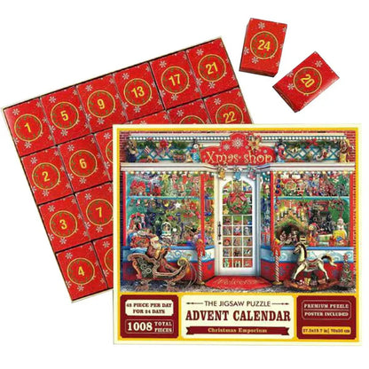 Royaleva Christmas Jigsaw Advent Calendar Puzzle Blind Box 24 Parts