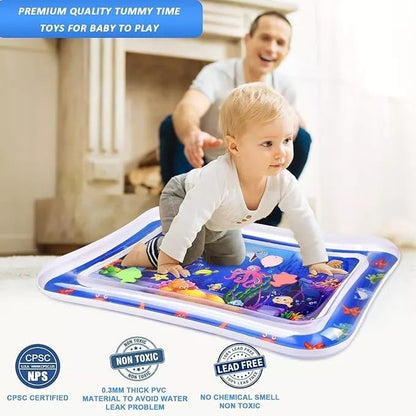RoyaleGlow Baby Water Play Mat for Tummy Time Fun