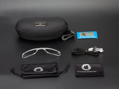 Royelux Photochromic Sports Glasses – Pro Cycling Sunglasses with UV400 & Rx Adapter