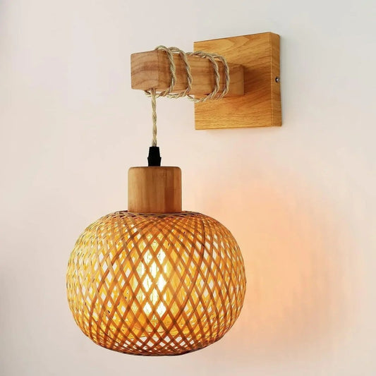 Bakit Rattan Wall Lamp 0