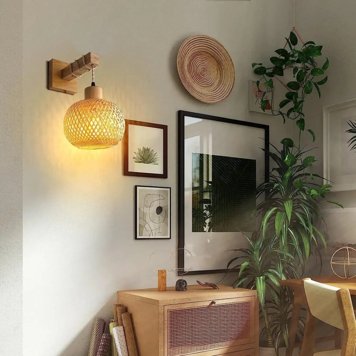 Bakit Rattan Wall Lamp 1