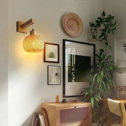 Bakit Rattan Wall Lamp 1