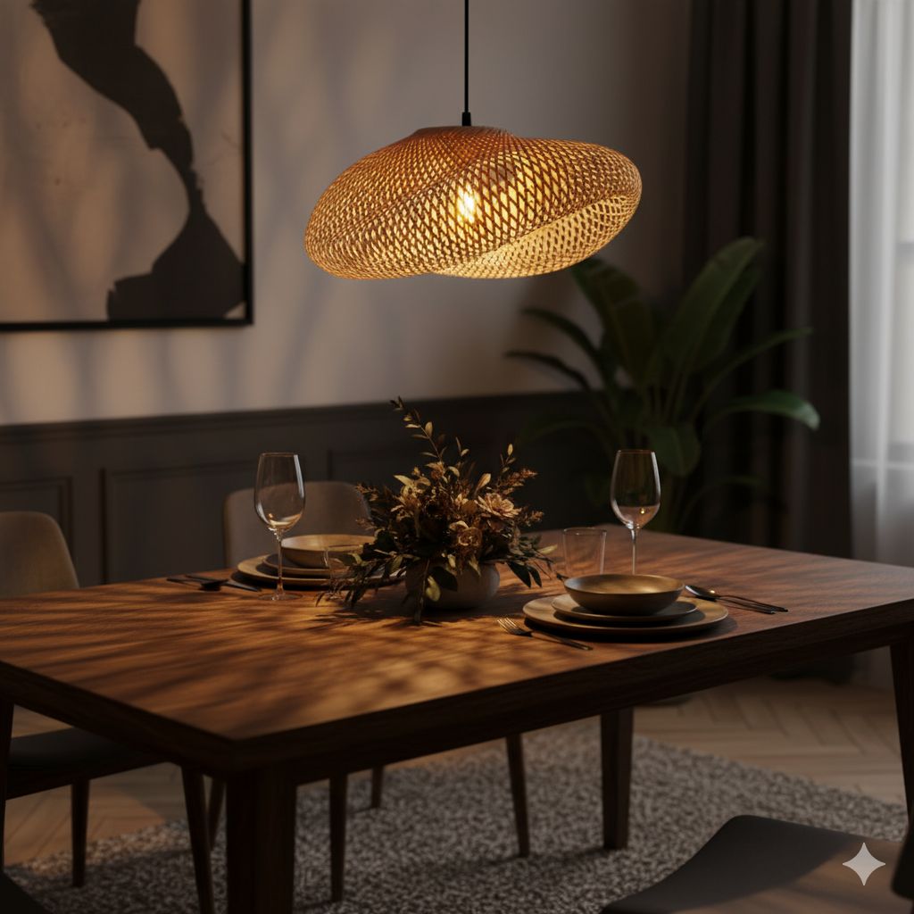 Bali Handmade Rattan Pendant Light 8