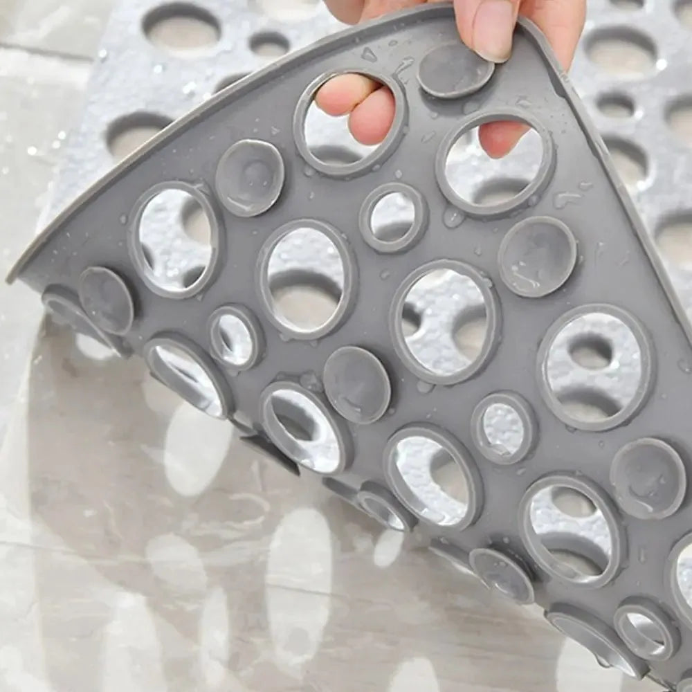 Bath Mat With Drain Holes Non Slip Bath Mat Easy Clean Bathtub Mat With Drain Holes And Suction Cups Bathroom Accessories 3