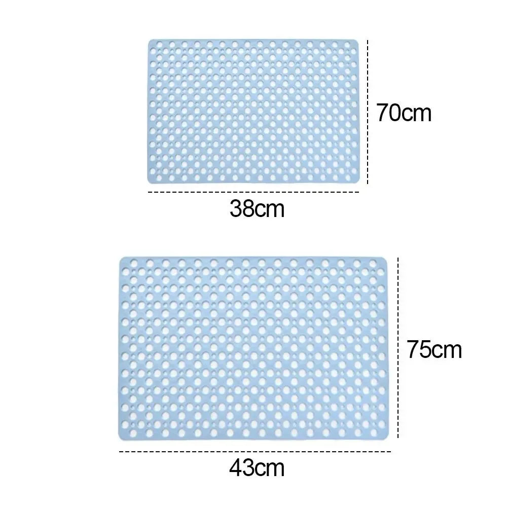 Bath Mat With Drain Holes Non Slip Bath Mat Easy Clean Bathtub Mat With Drain Holes And Suction Cups Bathroom Accessories 5