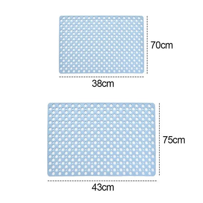 Bath Mat With Drain Holes Non Slip Bath Mat Easy Clean Bathtub Mat With Drain Holes And Suction Cups Bathroom Accessories 5