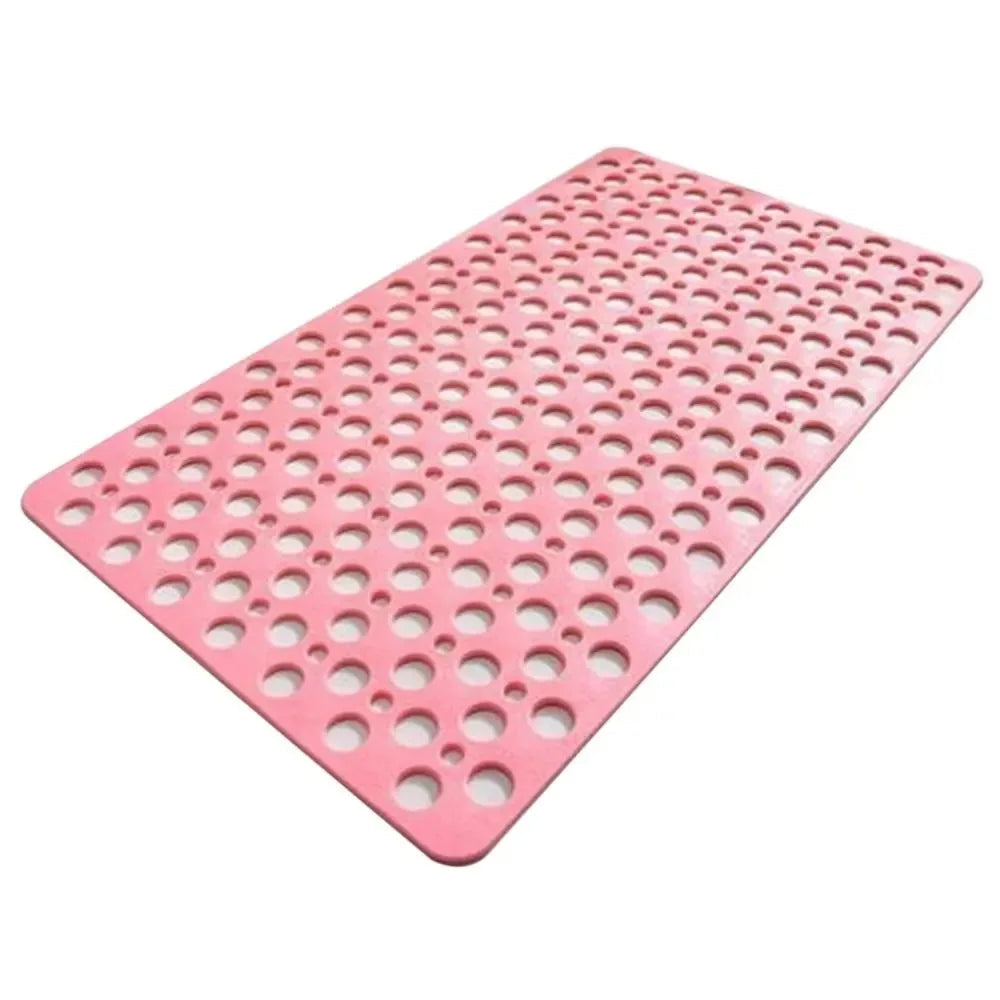 Bath Mat With Drain Holes Non Slip Bath Mat Easy Clean Bathtub Mat With Drain Holes And Suction Cups Bathroom Accessories 8