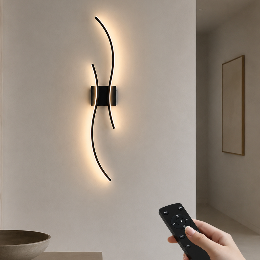  Battery Operated Wall Sconce  with Remote Control | Wireless Wall Sconces with Stepless 3CCT & Dimming Wall Lights for Living Room, Hallway, Bedroom