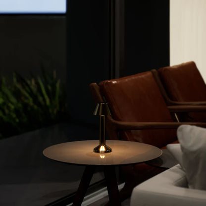 Ambient Oblique Modern Cordless Table Lamp – Adjustable Lighting Modes & USB Rechargeable - Silver