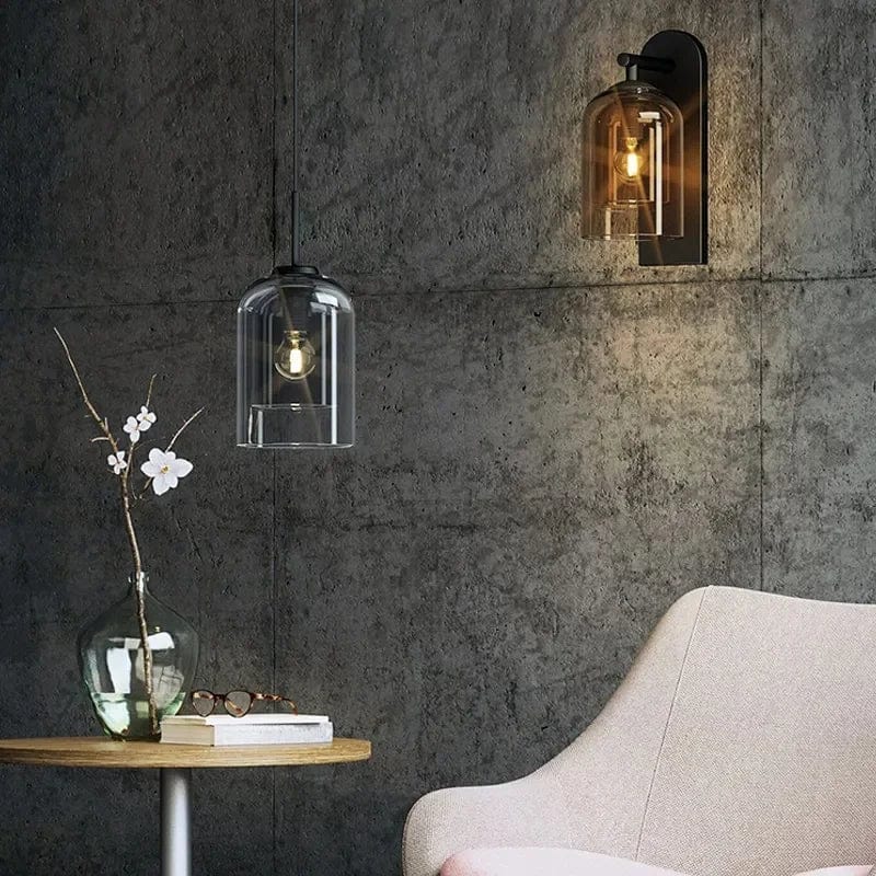 Belle Modern Glass Wall Light 2