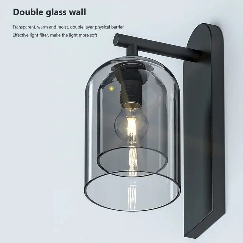 Belle Modern Glass Wall Light 4