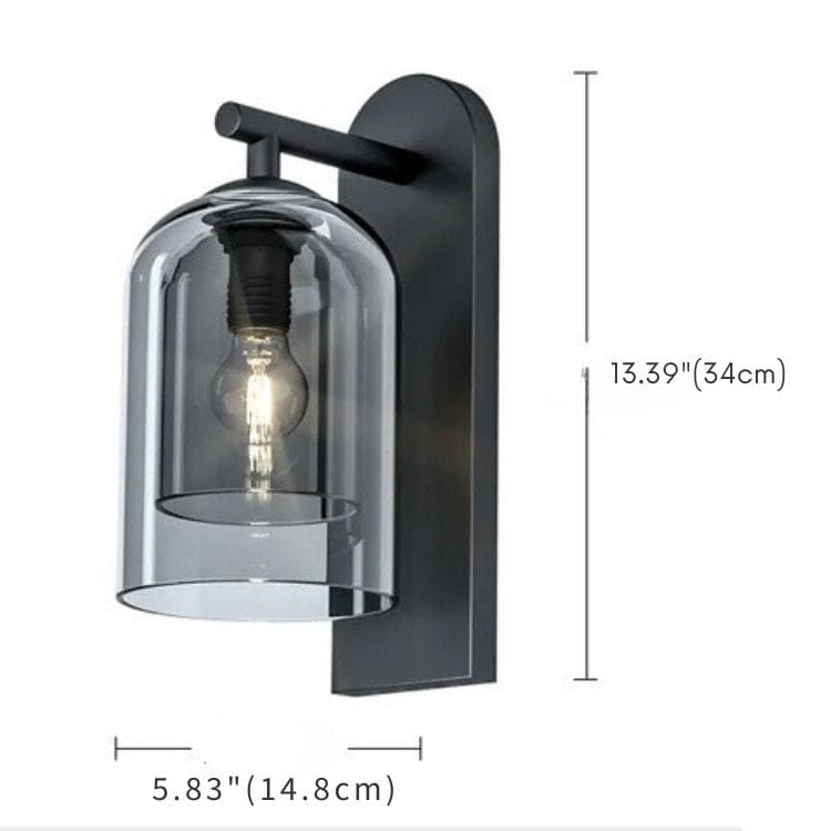 Belle Modern Glass Wall Light 8
