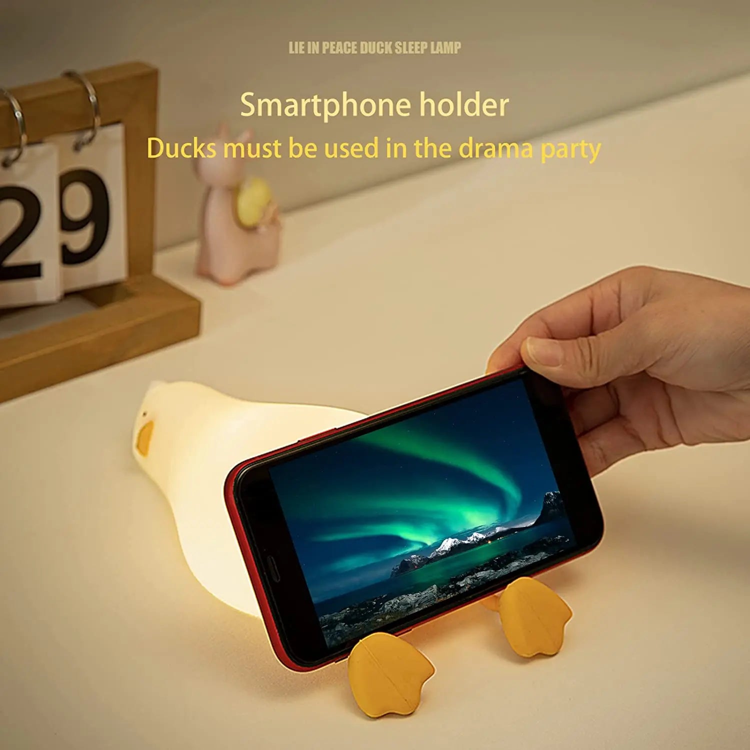 Benson Lying Flat Duck Night Light: A Cute &amp; Functional Companion - Default Title