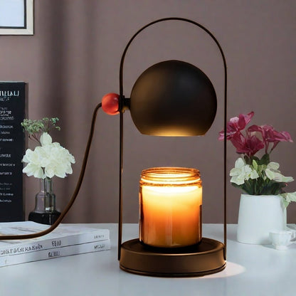 Royelux Modern Black Dimmable Candle Warmer Lamp for Scented Jar Candles