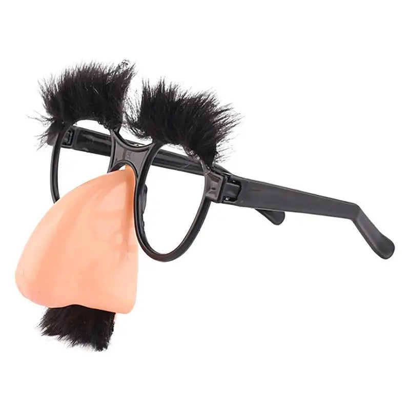 Big Nose Glasses with Eyebrows Mustache Silly Funny Photo Props Halloween Party Eyeglasses Novelty Prank for Birthday Parties 0