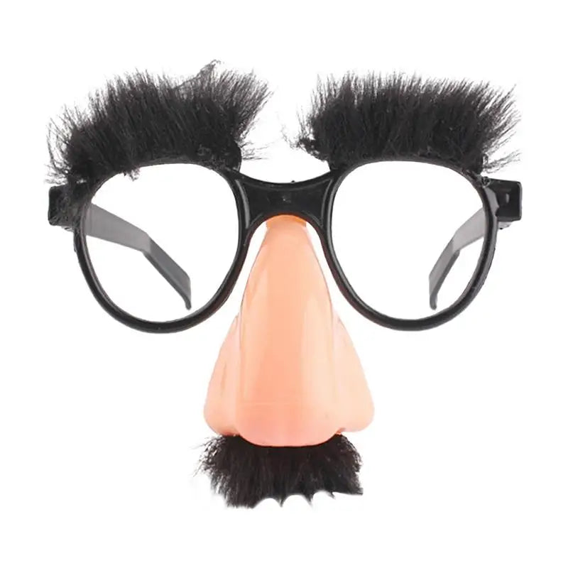 Big Nose Glasses with Eyebrows Mustache Silly Funny Photo Props Halloween Party Eyeglasses Novelty Prank for Birthday Parties 1